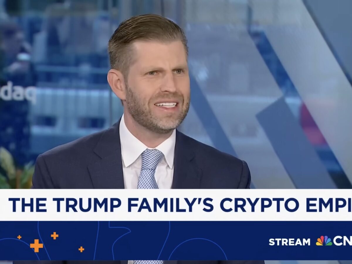 Eric Trump Raises Hunter Biden When Pressed on Family Wealth