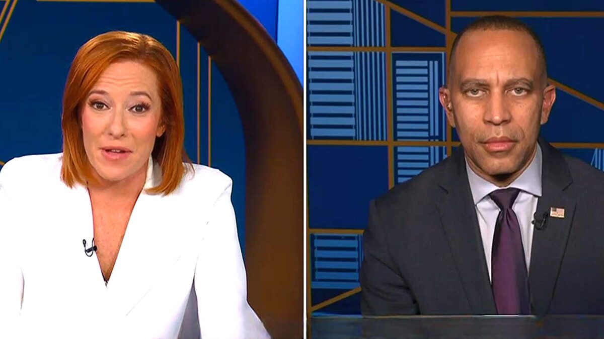 Jen Psaki Asks Hakeem Jeffries What He'll Say to Trumps Face
