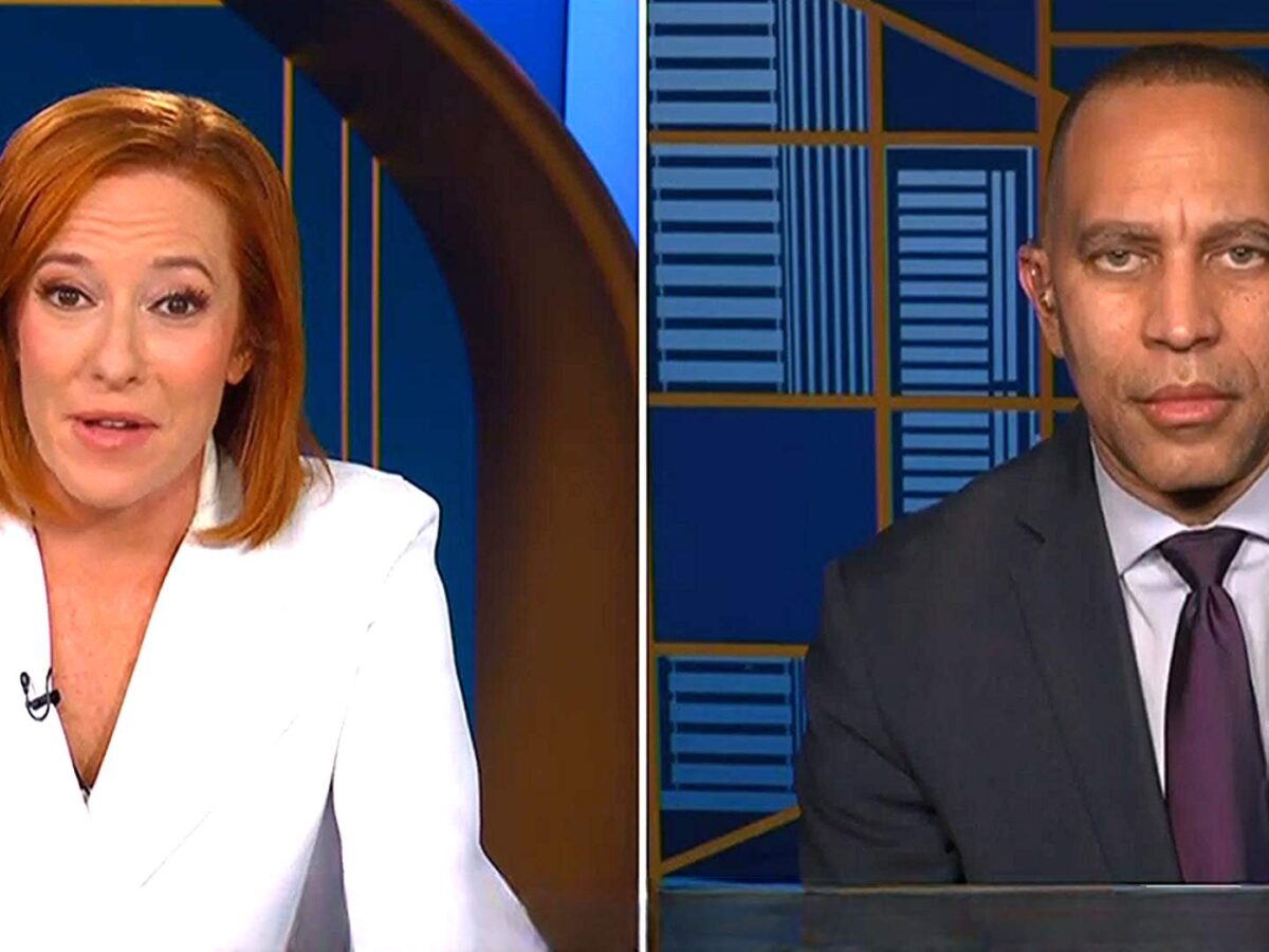 Jen Psaki Asks Hakeem Jeffries What He'll Say to Trumps Face