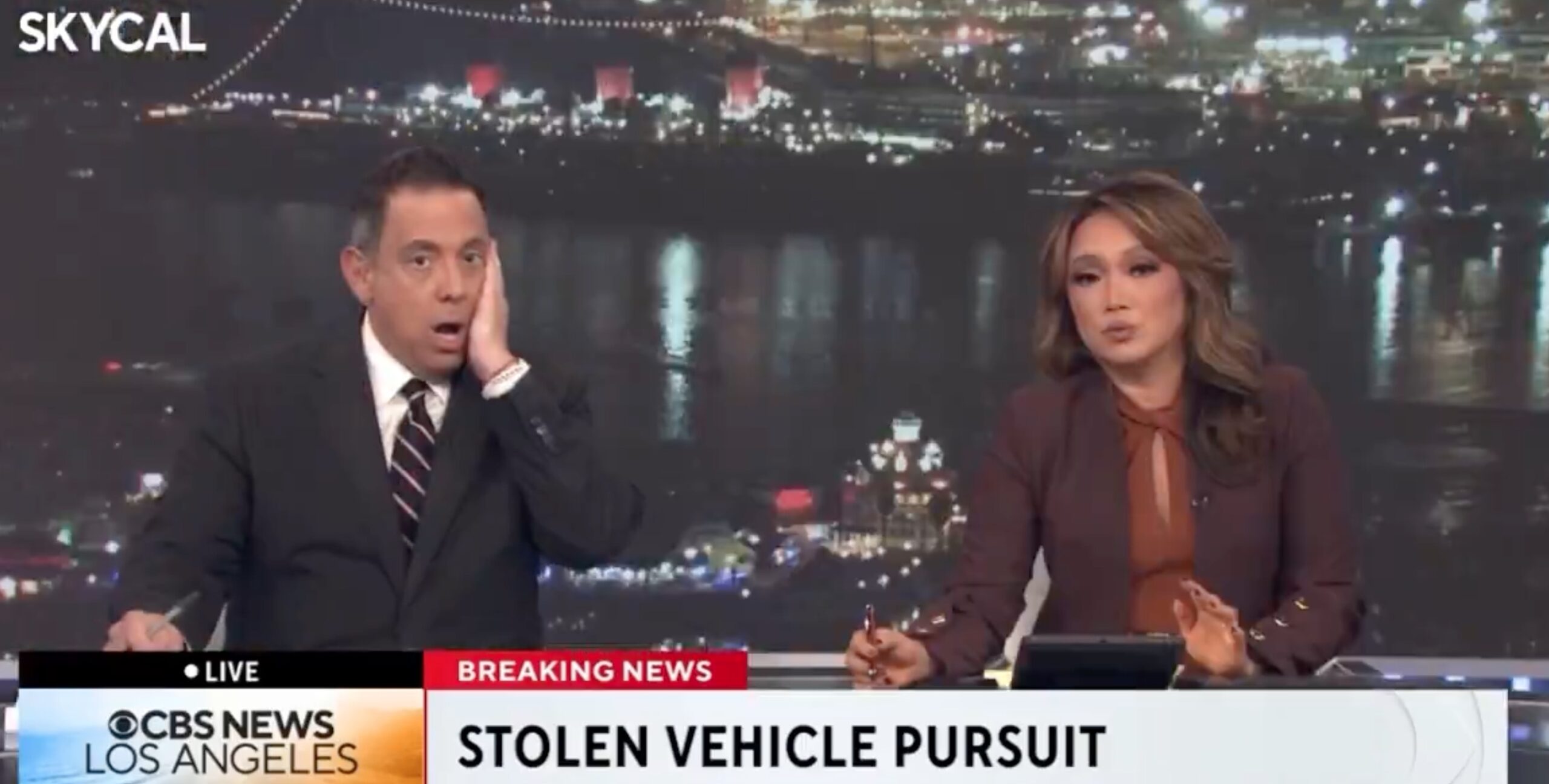 CBS LA Producers Scramble as Suspect Killed During Live Highway Police Chase: Oh No!'