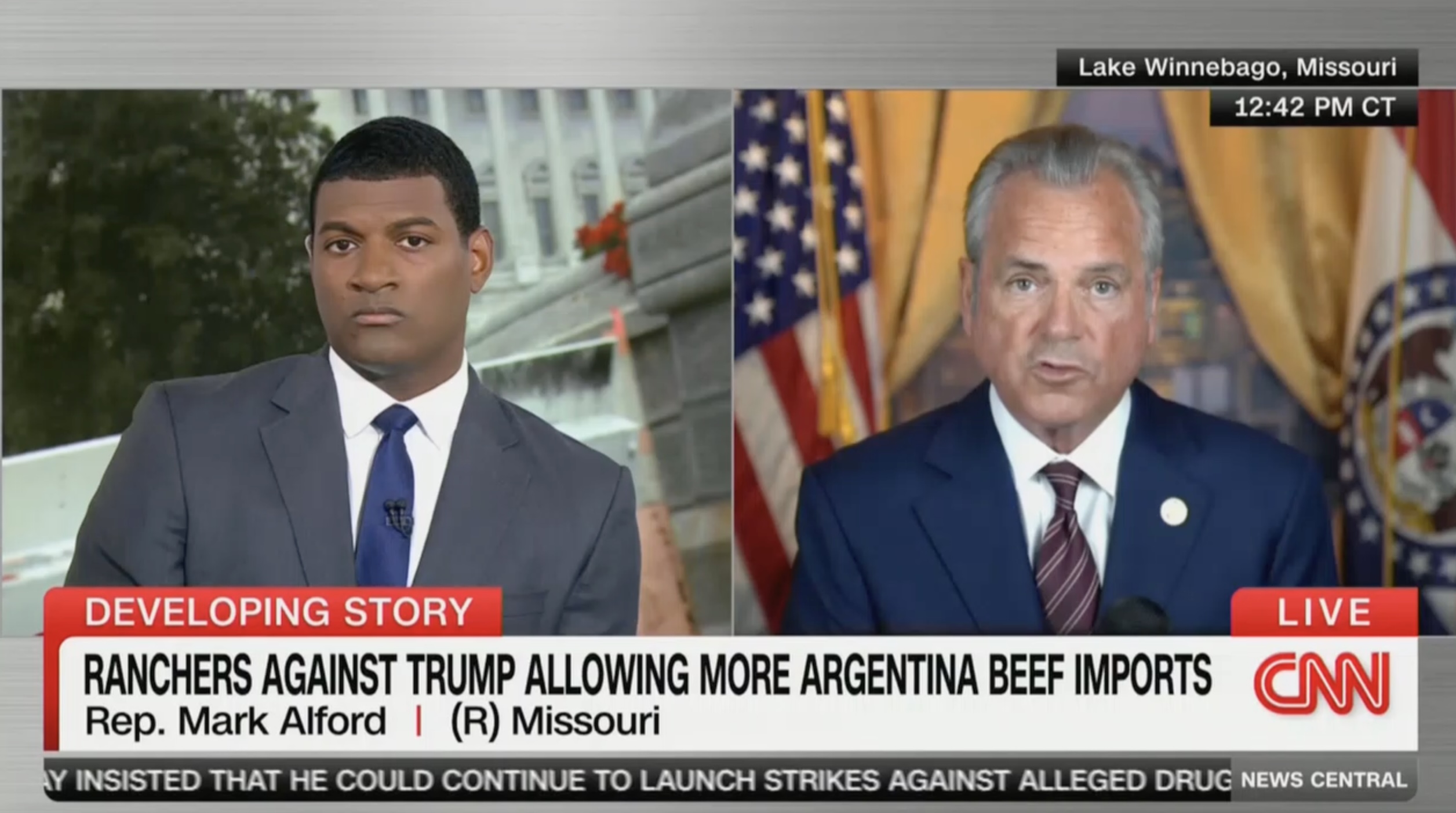 GOP Congressman Bashes Trump Over Beef Imports on CNN