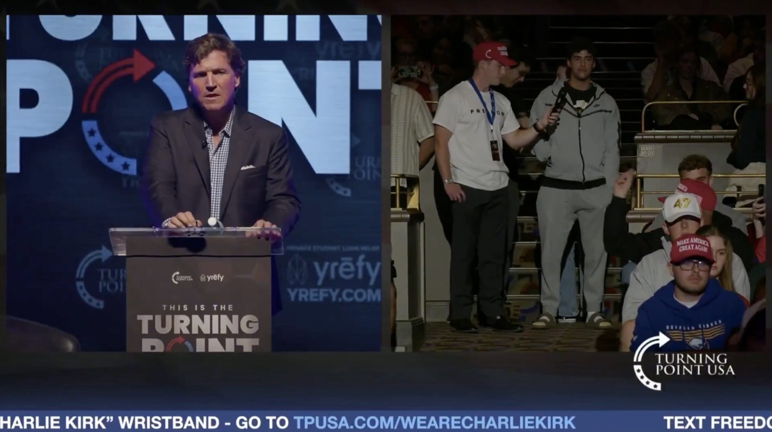 Leave My Father Out of It': Tucker Carlson Threatens to Kick' Student's Ass' During Turning Point USA Debate