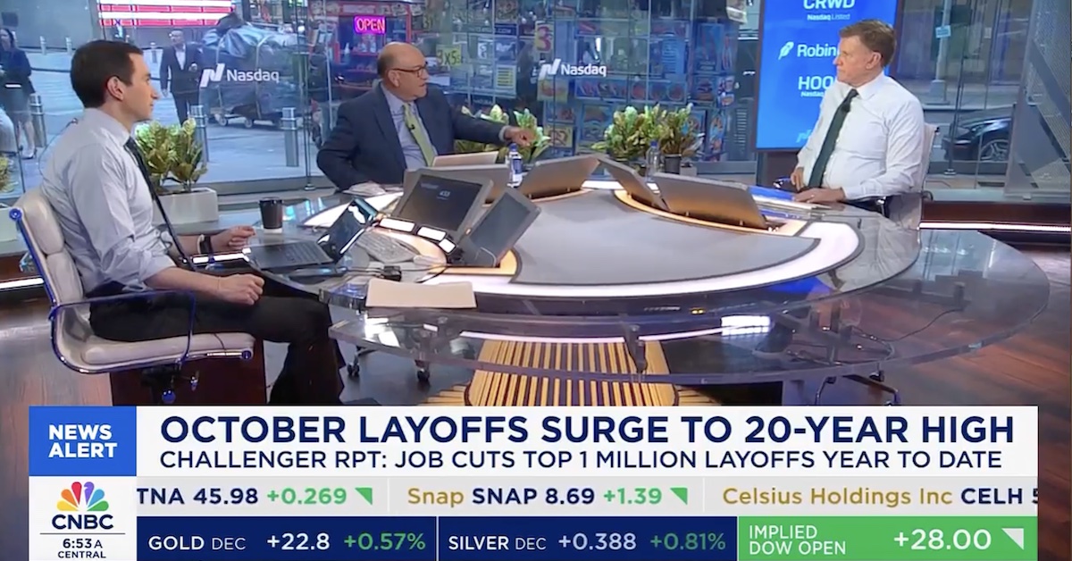 Joe Kernen Has Positive Spin on Layoffs Hitting 20-Year High