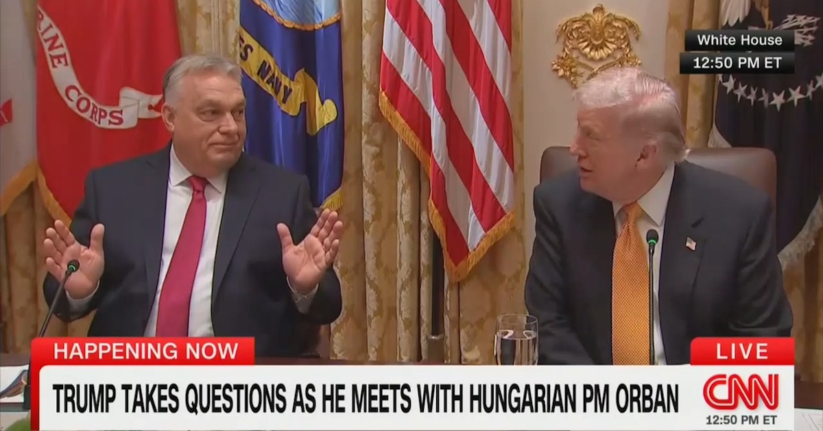 Trump Chuckles After Viktor Orban Declares It Would Take a Miracle' for Ukraine to Beat Russia