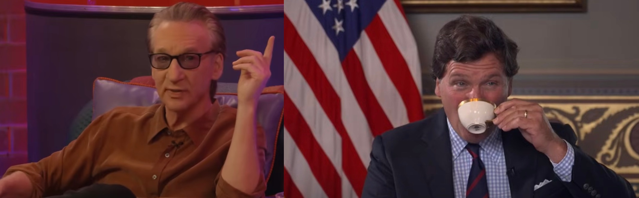 Bill Maher Would Love' to Have Tucker Carlson On His Show  But He's Afraid'