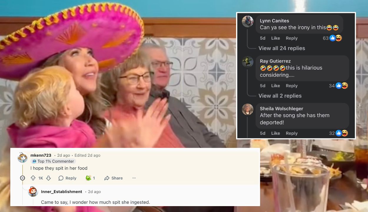 Kristi Noem Faces Internet Ire After Donning Sombrero at Mexican Restaurant on Her Birthday