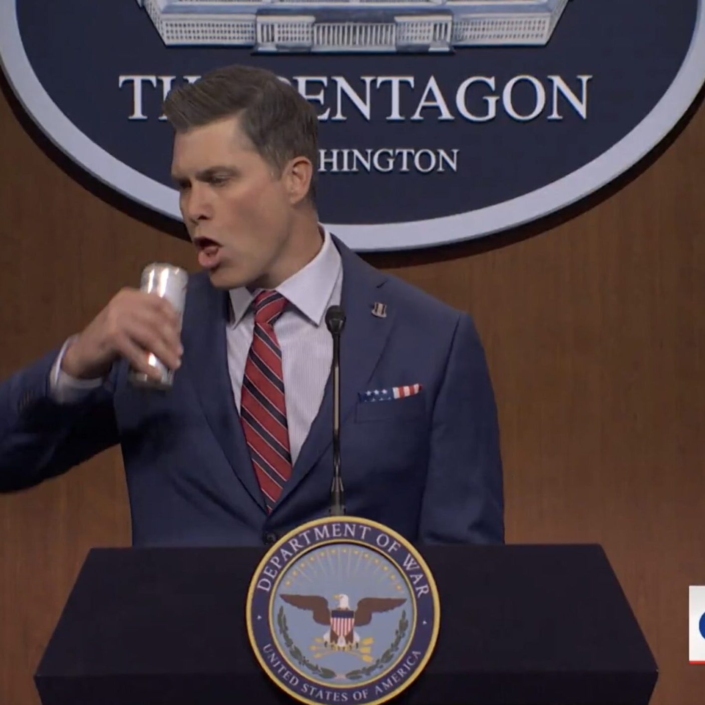 Colin Jost Portrays Pete Hegseth as Raging Loon in SNL Open