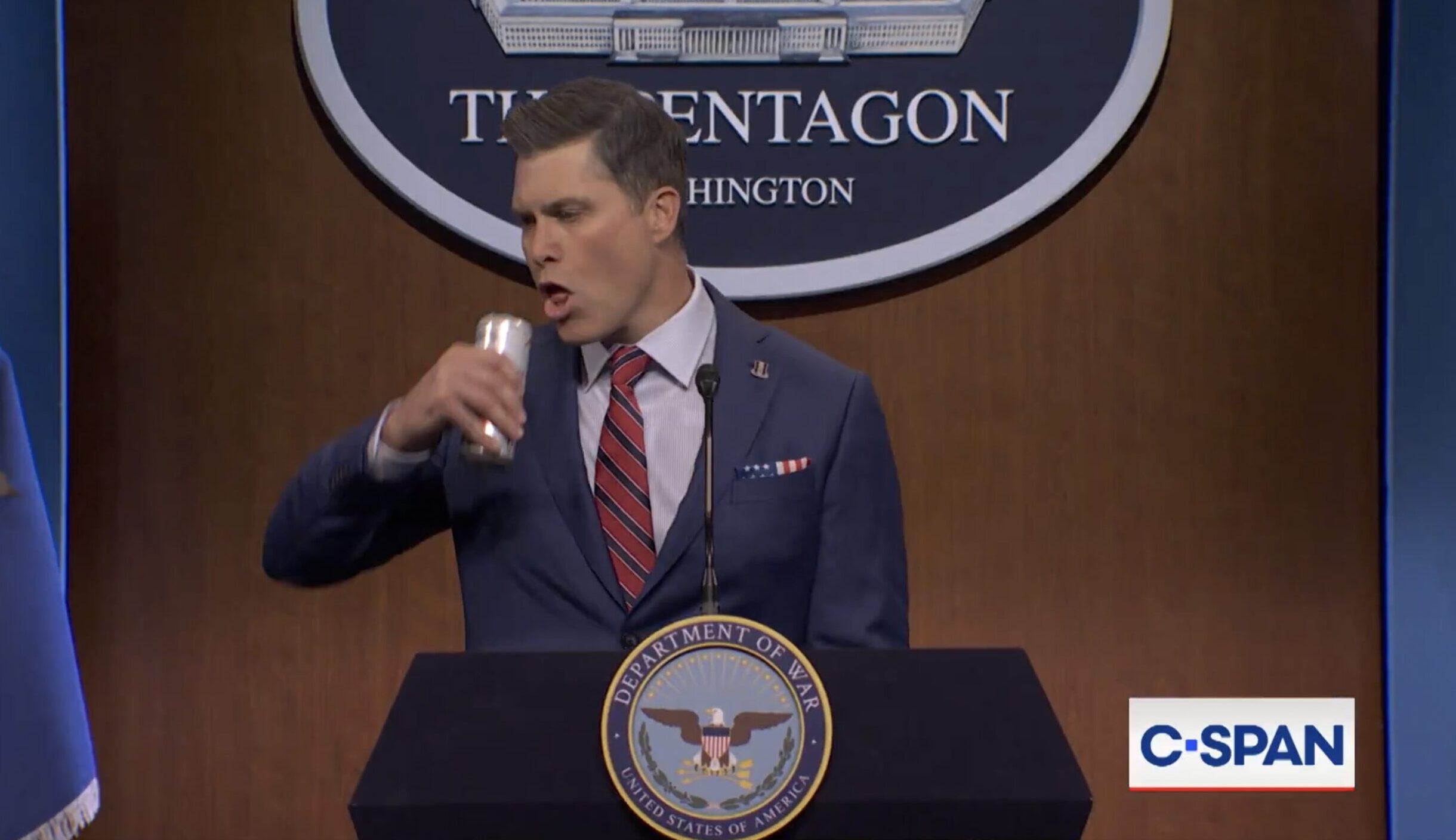 Colin Jost Portrays Pete Hegseth as Raging Loon in SNL Open