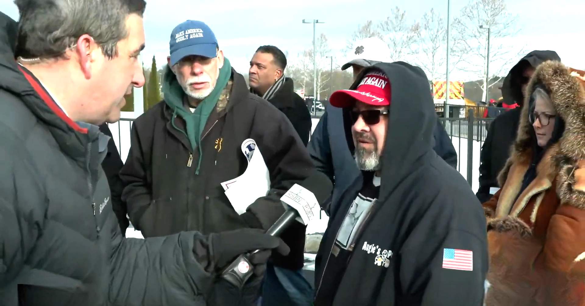 Trump Fans On Freezing Line Gush Before Rally: He Took a Bullet For Us!'