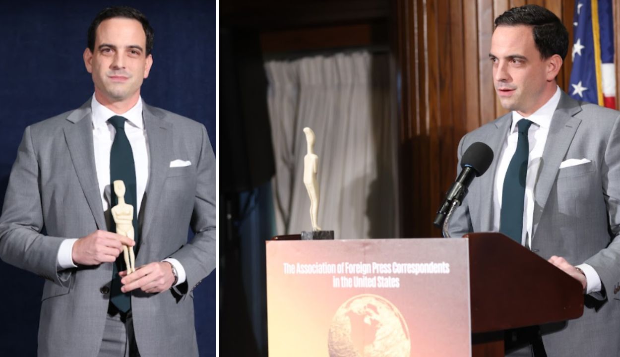 Fox's Trey Yingst Makes Fiery Call for Independent Access to Gaza as He Accepts Excellence Prize at Foreign Press Awards