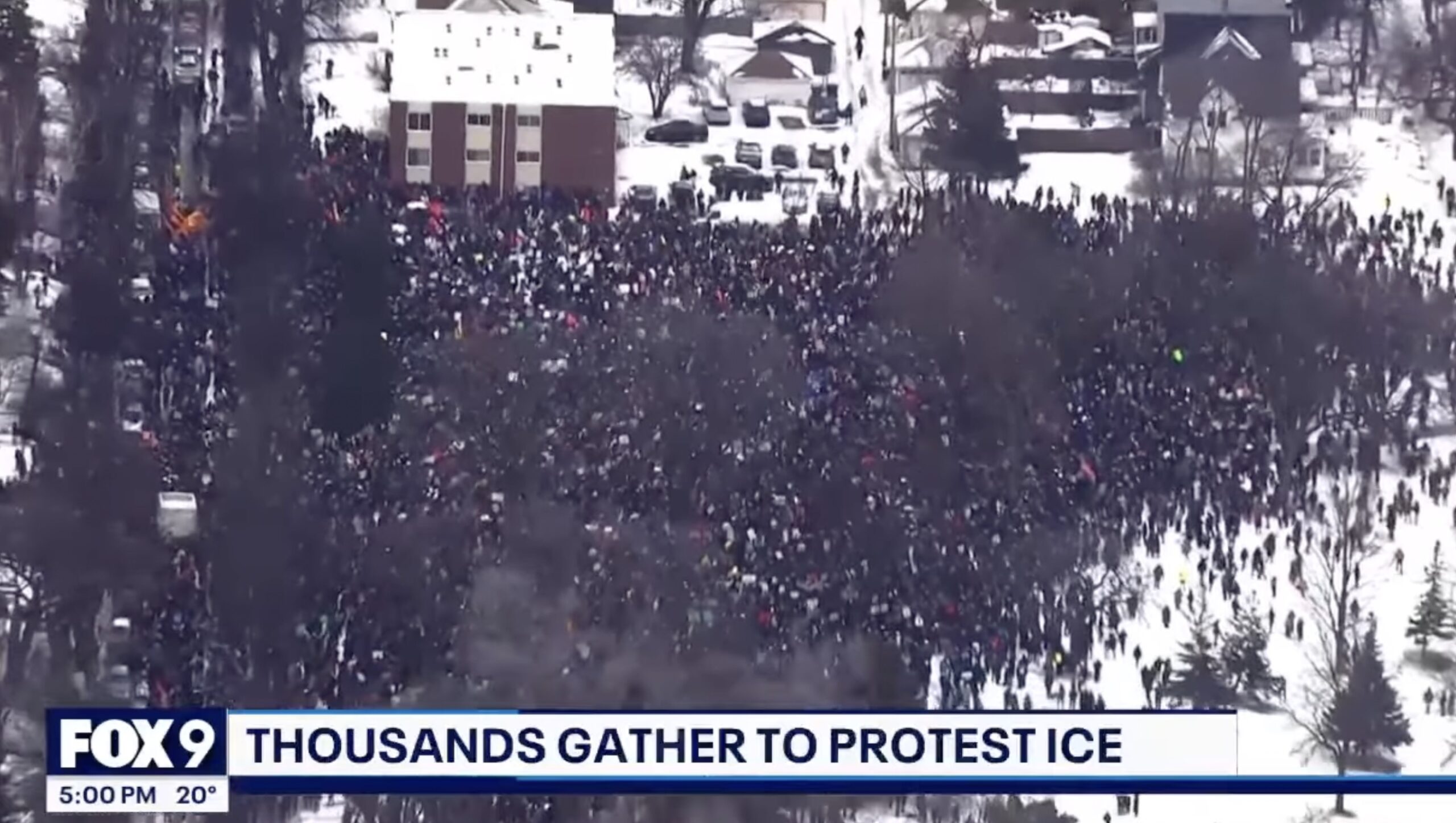 WATCH: Thousands Rally for Anti-ICE Protest in Minneapolis After Shooting of Renee Good