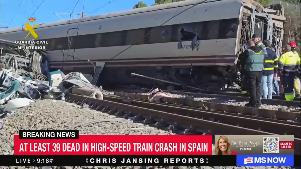 JUST IN: Dozens Dead After Catastrophic' High-Speed Train Collision in Spain