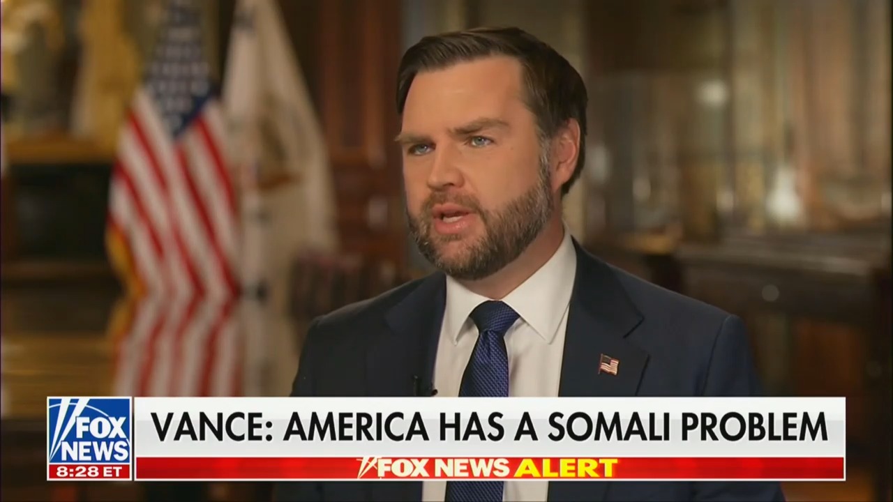 JD Vance Says America Has A Somali Problem'