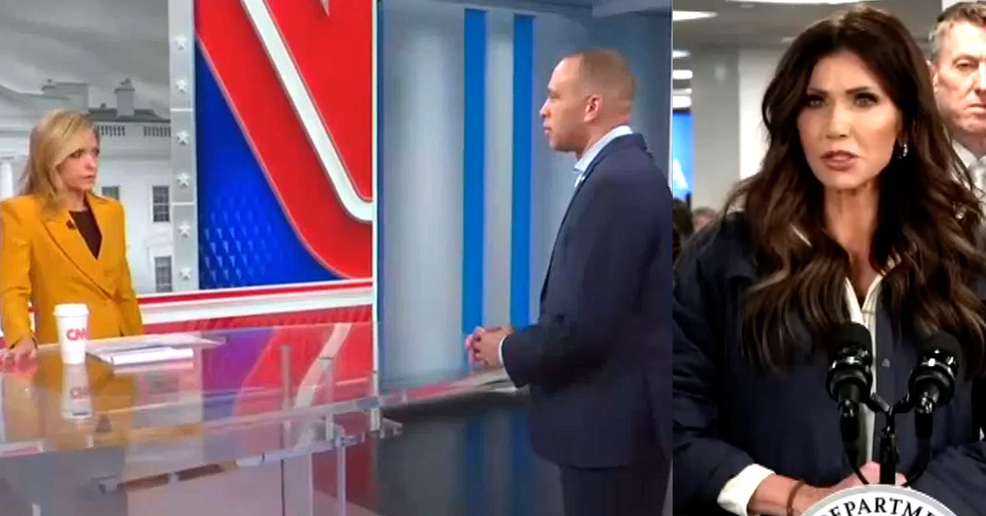 ‘Malignant Corrupt Pathological Liar!’ Kristi Noem Pounded on CNN By Top Dem Demanding Trump Fire Her