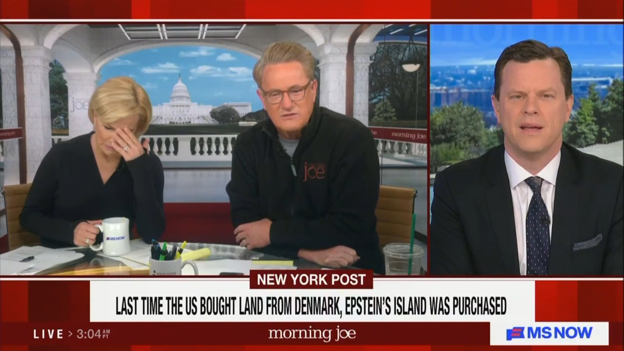 ‘Circle of Scandal!’ Joe Scarborough Gloats About ‘Perfect’ Link Between Greenland’s Sovereignty and Epstein ‘Rape Island’