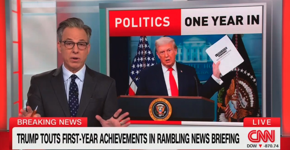 Jake Tapper Aghast at Trump's Incoherent' and Unsettling' Press Conference: Frankly Bizarre'