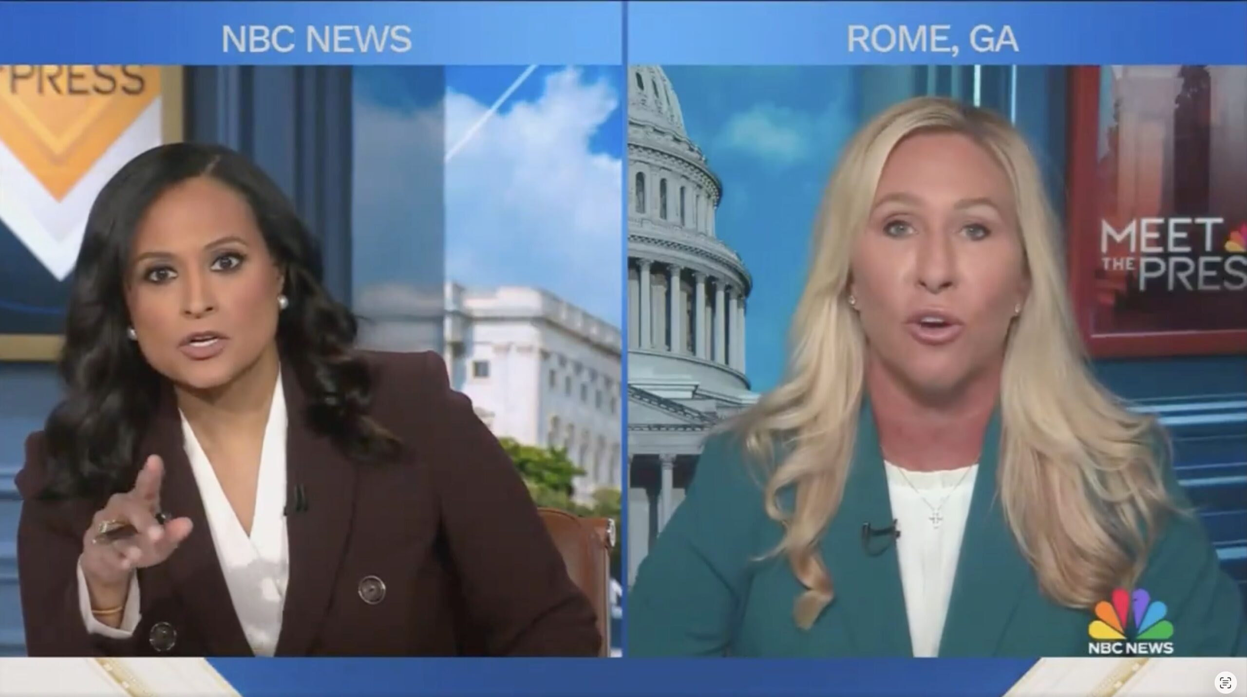 Kristen Welker Confronts Marjorie Taylor Greene on Past Comments Comparing Mask Mandates to Holocaust