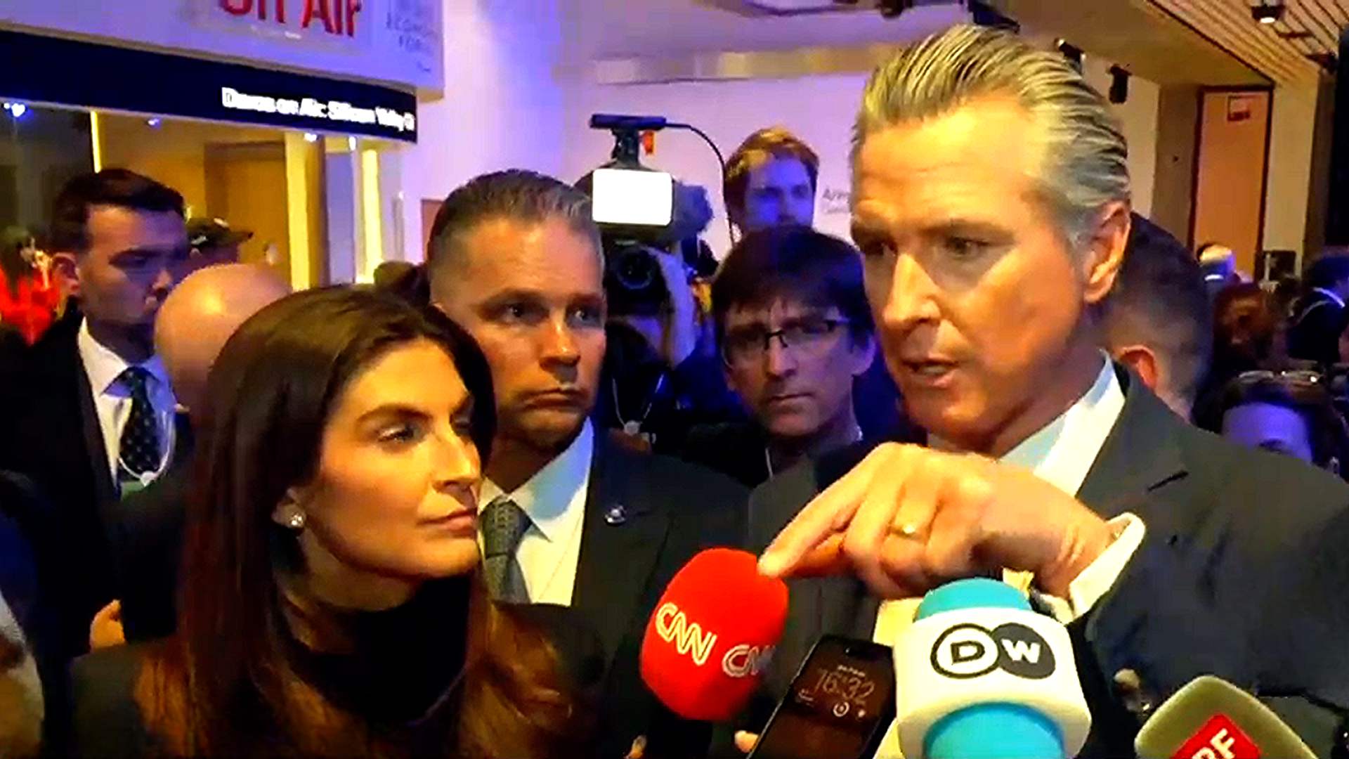 CNN's Kaitlan Collins and Gavin Newsom Call Out Trump Gaffes From Jaw-Dropping' Davos Speech