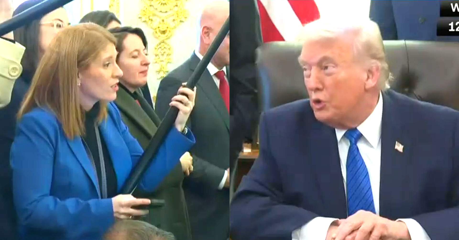 Trump Rages at Reporter Confronting Him on $10 Billion IRS Grab: You're a Very Loud Person!'