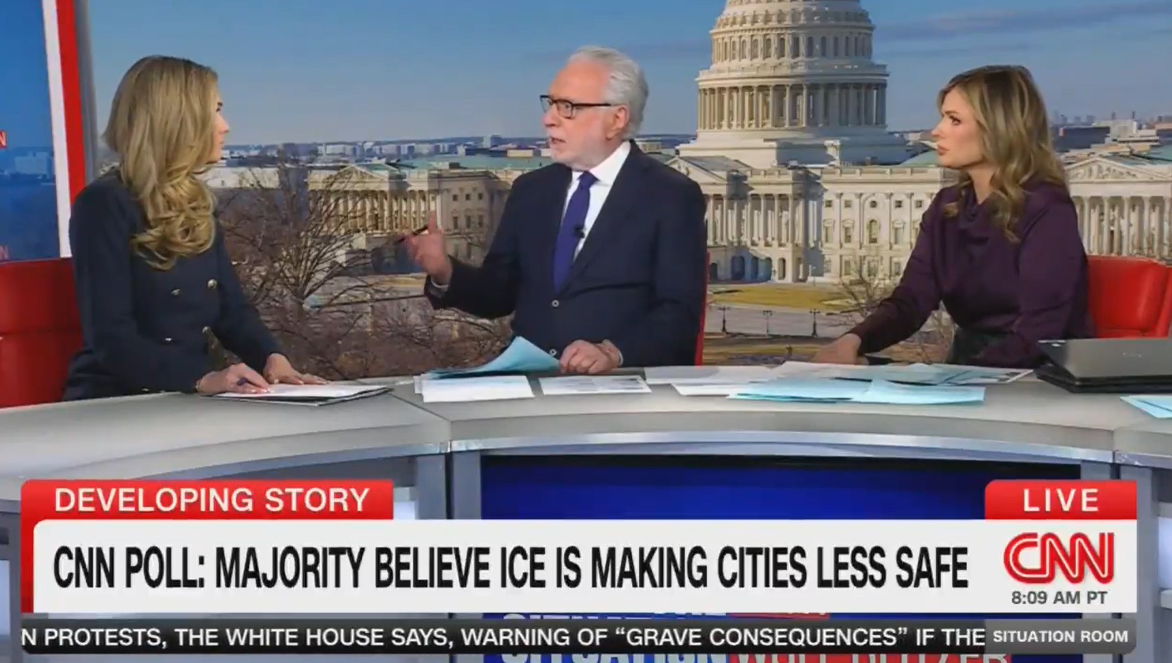 Wolf Blitzer Spars With DHS Spox, Says Noem's Statement on Killing Really Was Outrageous'
