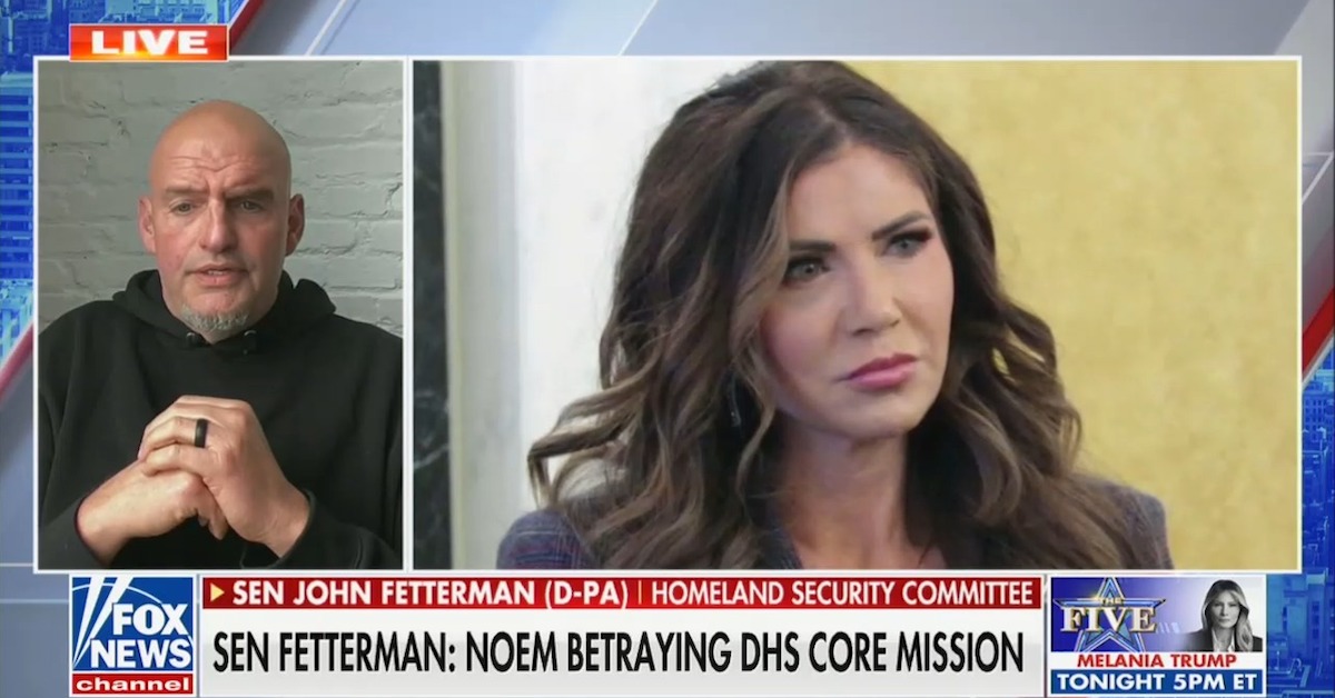 John Fetterman Nukes Kristi Noem With Damning Biden Comparison on Fox News