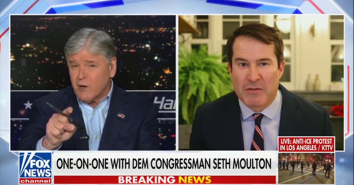 Seth Moulton and Fox's Hannity Duke It Out In ICE Battle