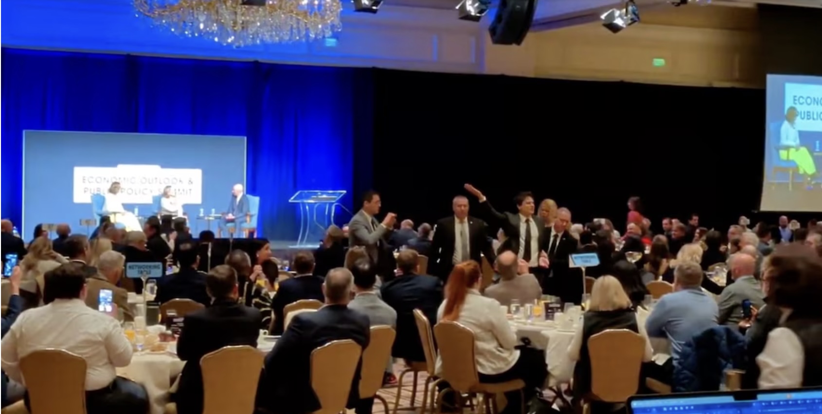 WATCH: Kyrsten Sinema Confronted by Hecklers Claiming They’re ‘Having an Affair’ — Right After She Made a ‘Cougar’ Joke