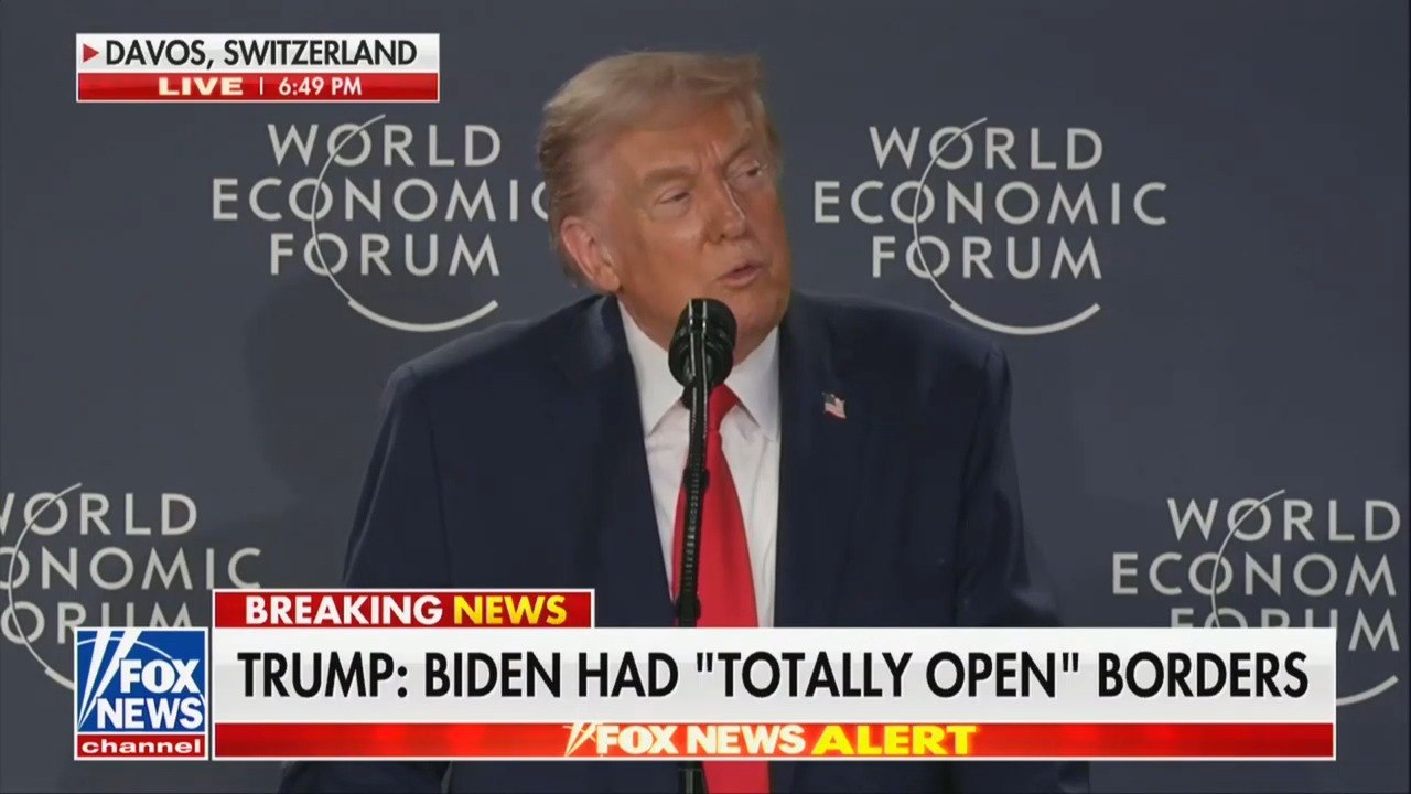 Trump at Davos Brags the Elites Come Up to Him And Say You Doubled My Net Worth'