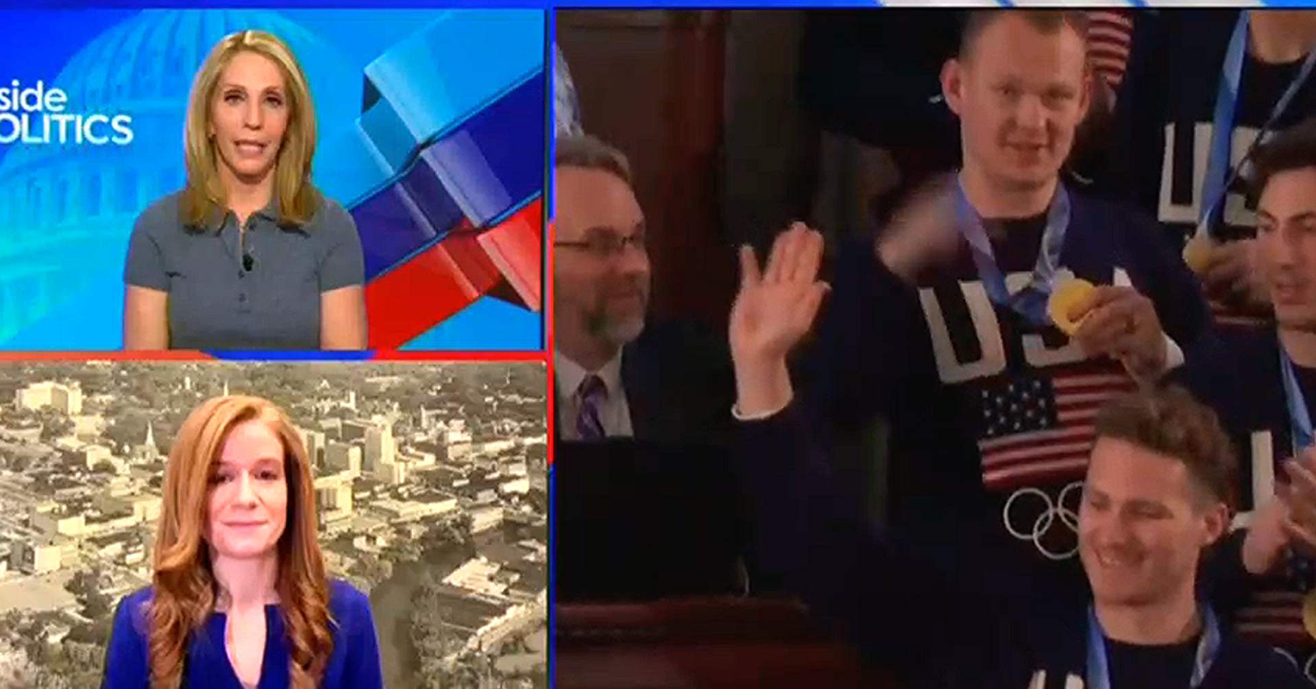 CNN's Dana Bash Asks Dem About Team USA Laughing at Trump Mocking Women's Hockey Team