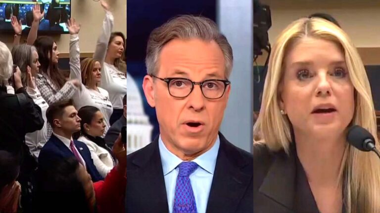 CNN’s Jake Tapper Hammers Trump AG Bondi Over Trainwreck Hearing Antics — ‘Heartless’ Treatment of Epstein Survivors