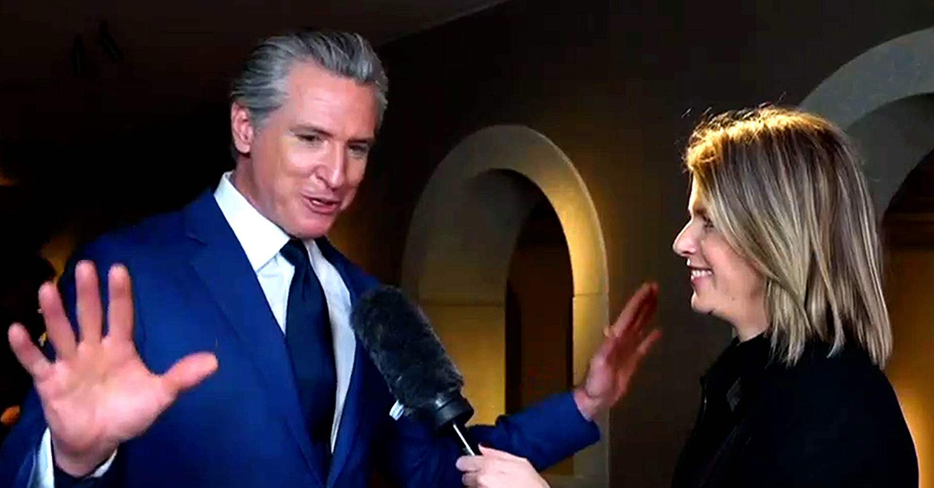 CNN's Kasie Hunt Asks Gavin Newsom Why He Goes So Hard At Trump On Social Media