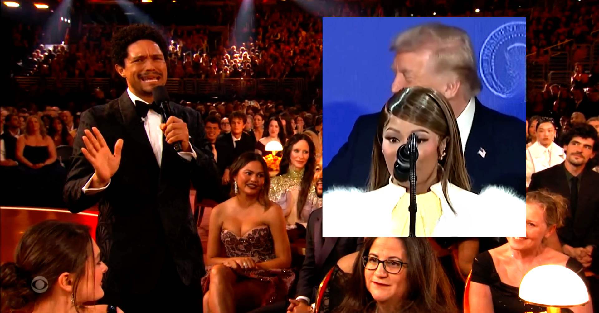 Grammy Crowd Disses Trump Pal Nikki Minaj  Cheer When Host Says She's Not Here!'