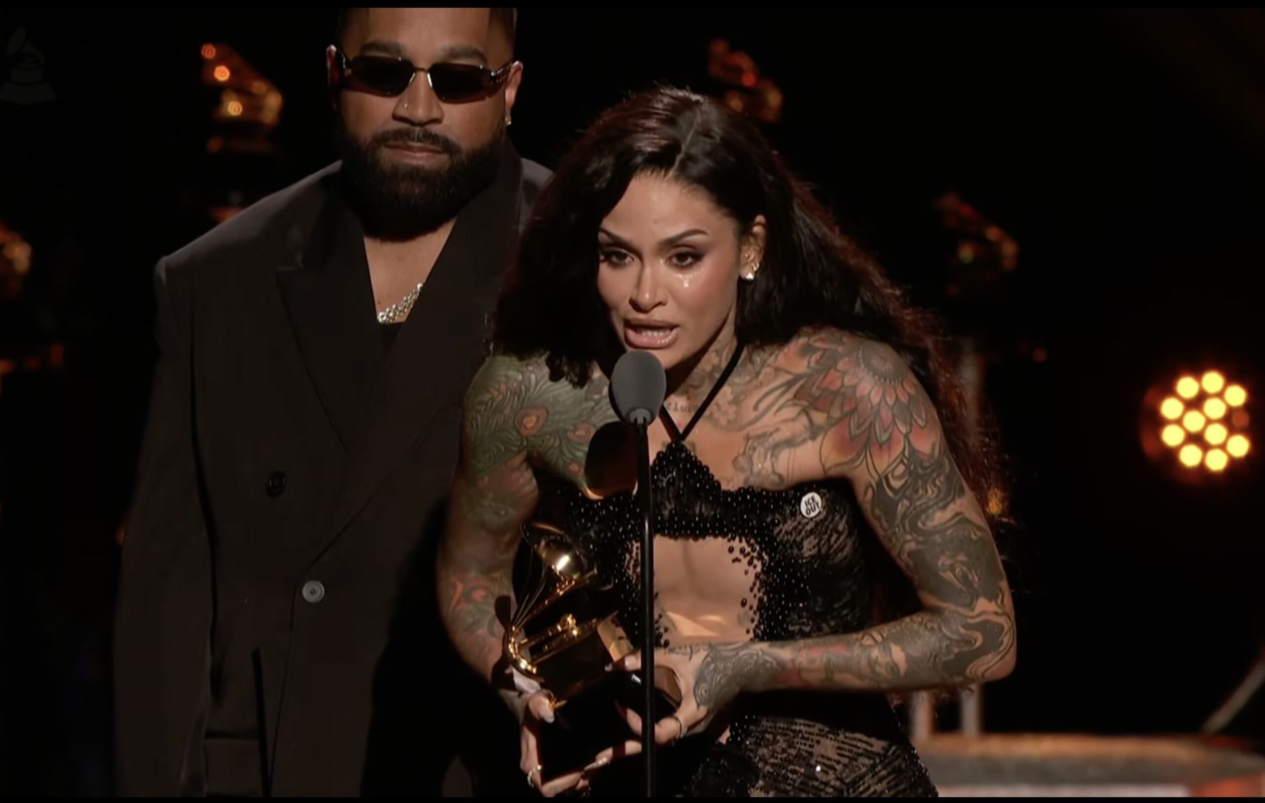 ‘F*ck ICE!’ Parade of Music Stars Slam Trump’s Raids at Grammy Pre-Show