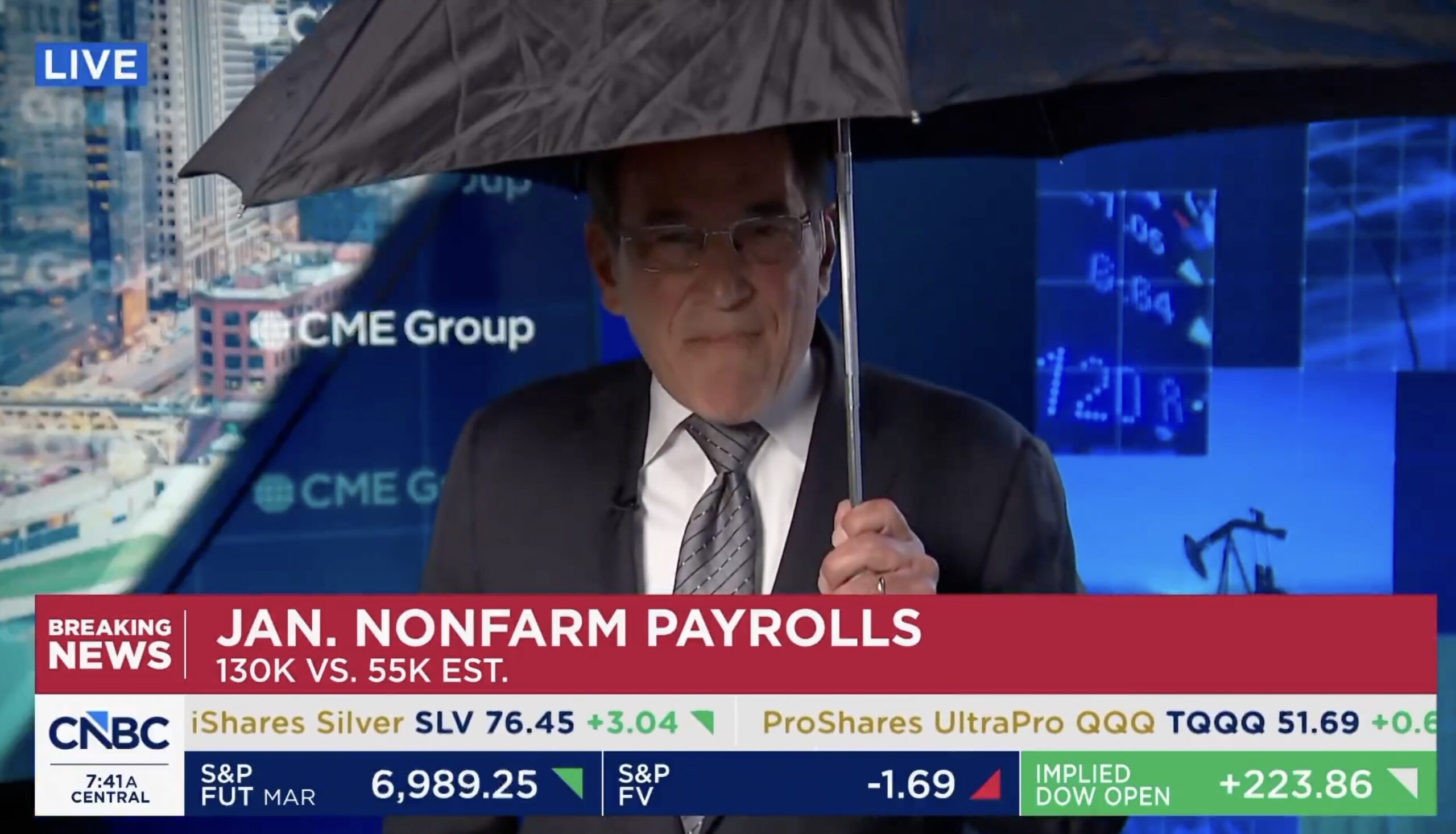 Nobody's Gonna Rain on My Parade!' CNBC's Rick Santelli Laughs at Trump Naysayers' After Big Jobs Report