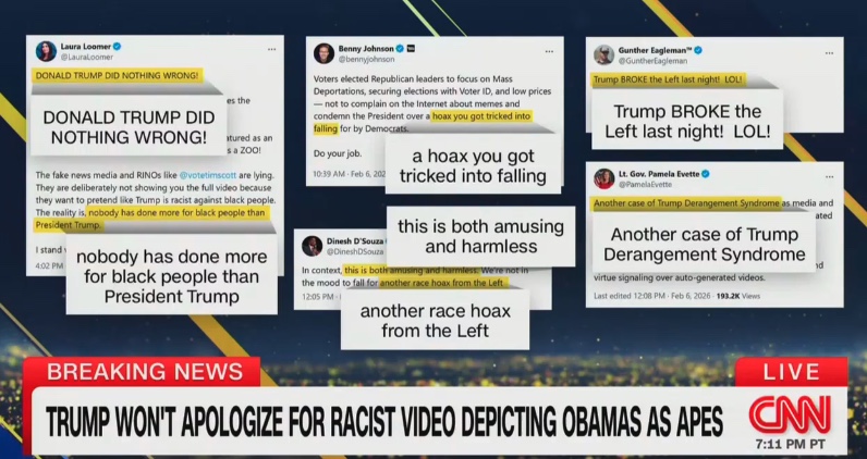 ‘TRUMP DID NOTHING WRONG!’ CNN’s Abby Phillip Rattles off MAGA Influencers Defending Trump’s Racist Obama Post