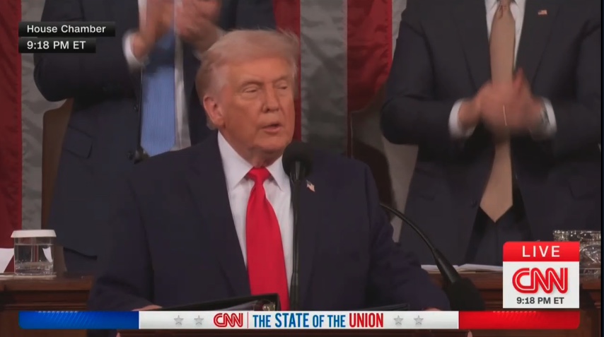 Republicans Applaud Trump's Whopper About Gas Prices in State of the Union Speech