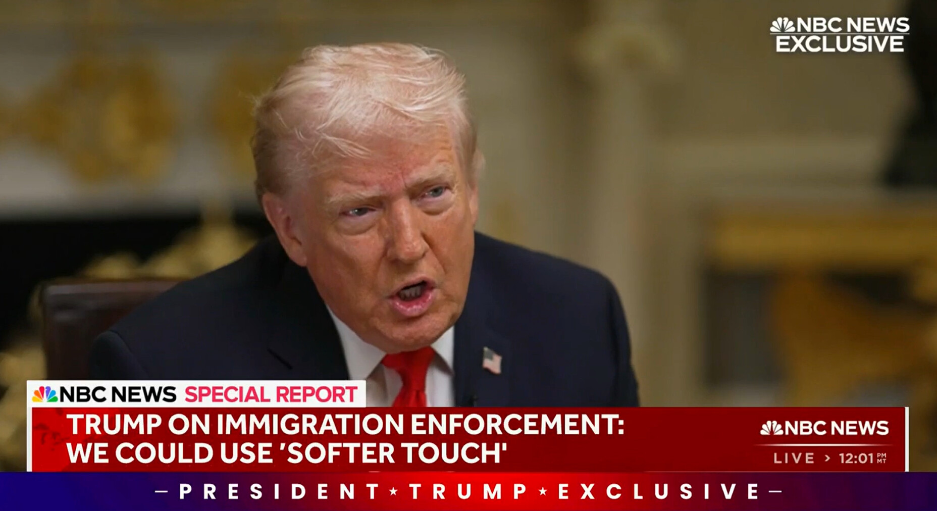 WATCH: Trump Admits He Could Use ‘Softer Touch’ on Immigration Enforcement