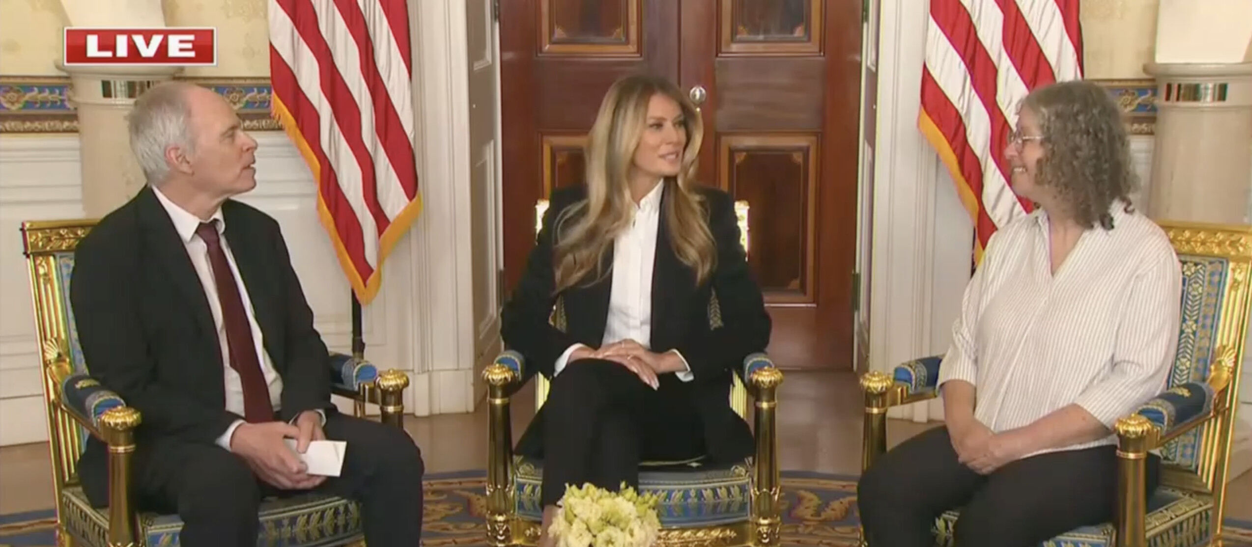 Melania Plugs New Movie During Meeting with Freed Israeli Hostages