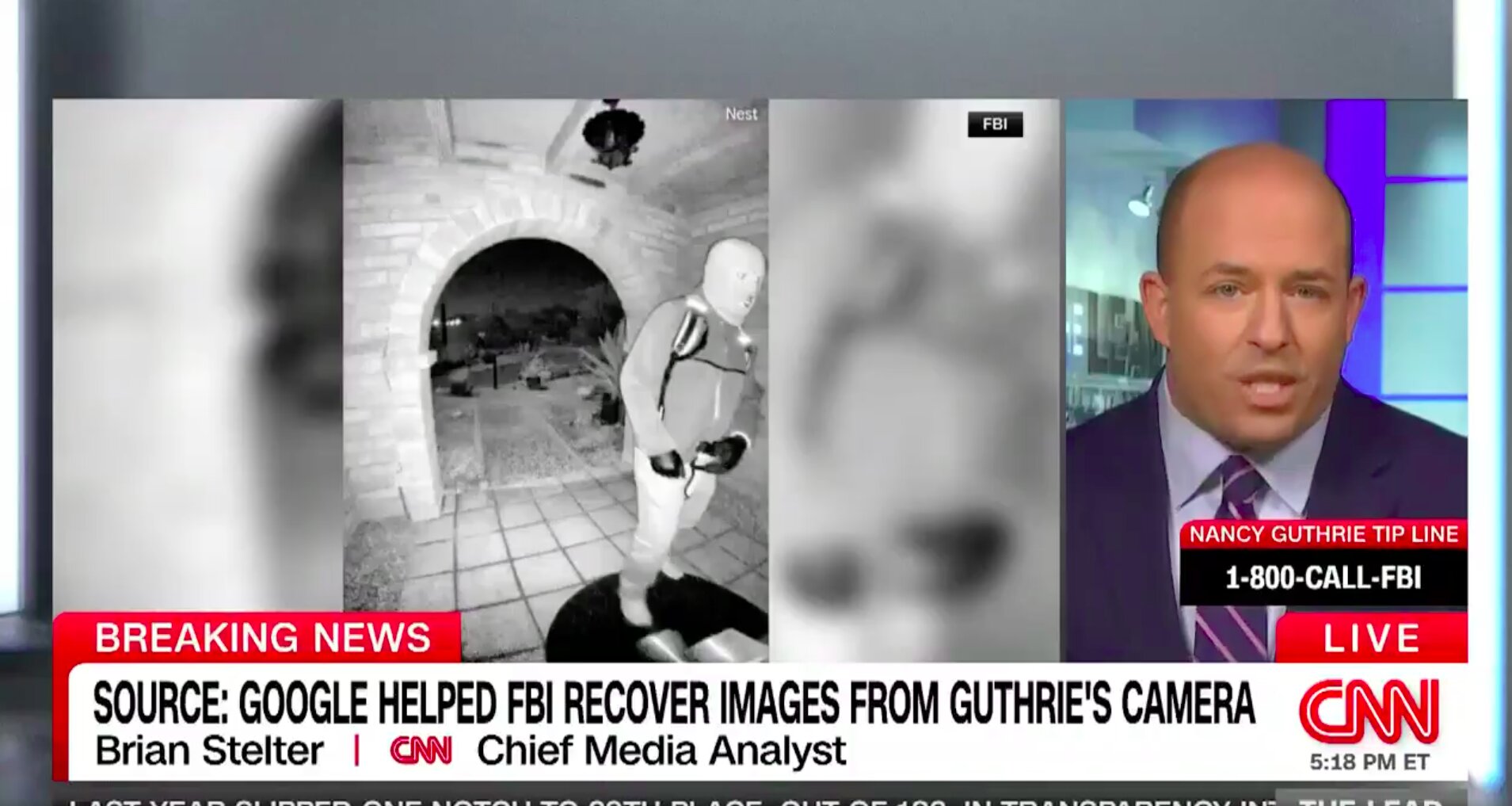 Nancy Guthrie Suspect Video Obtained With Help From Google: Report