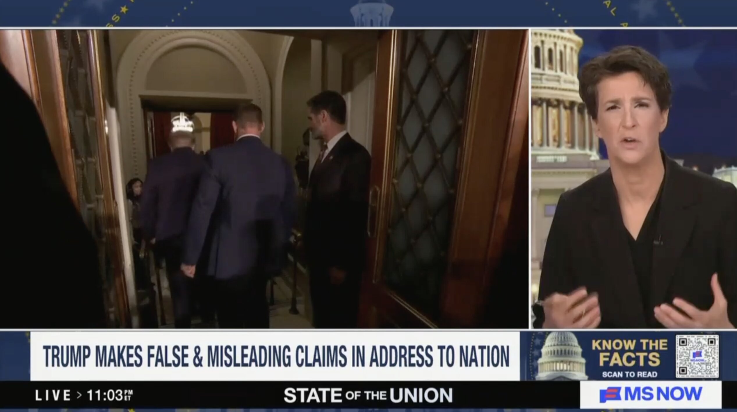 Violence Porn': Maddow Says Trump Luxuriated' In Describing the Goriest Things' In History of The SOTU