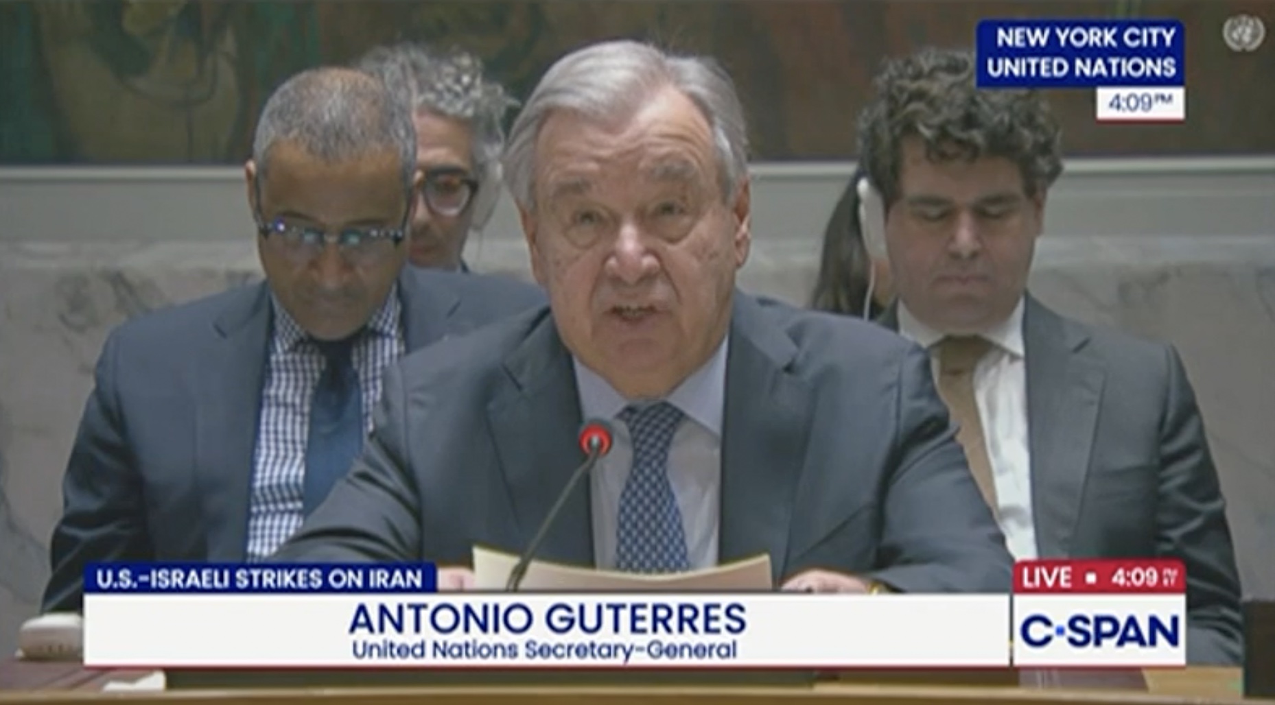 UN Secretary General Condemns US and Israeli Strikes on Iran: ‘Grave Threat to International Peace’