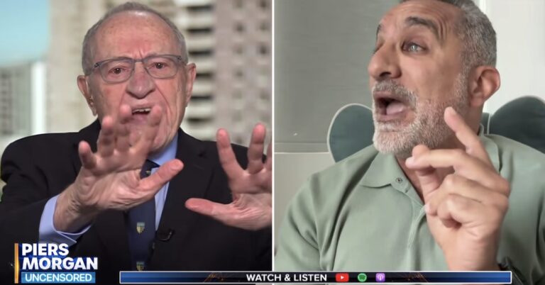 Alan Dershowitz Threatens to Sue Piers Morgan Guest in Epstein Screaming Match