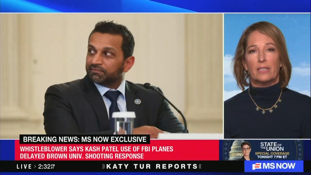 Whistleblower: Kash Patel 'Harmed Actual Investigations' With Use of FBI Jet...