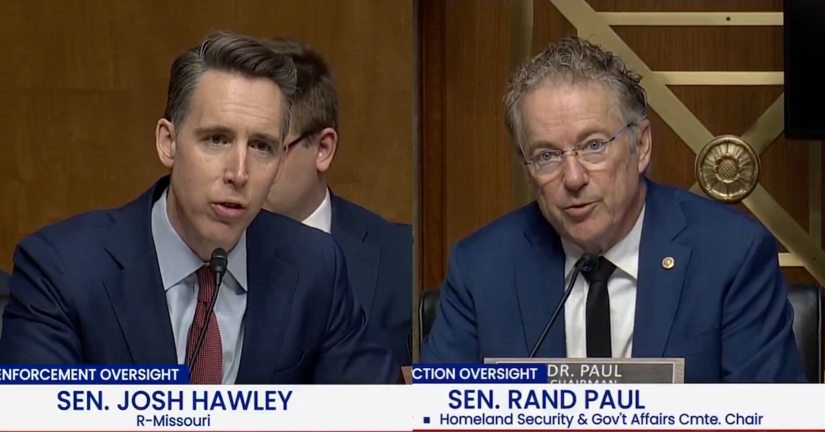 Josh Hawley Rejects Paul's Call To Take It Easy In Hearing
