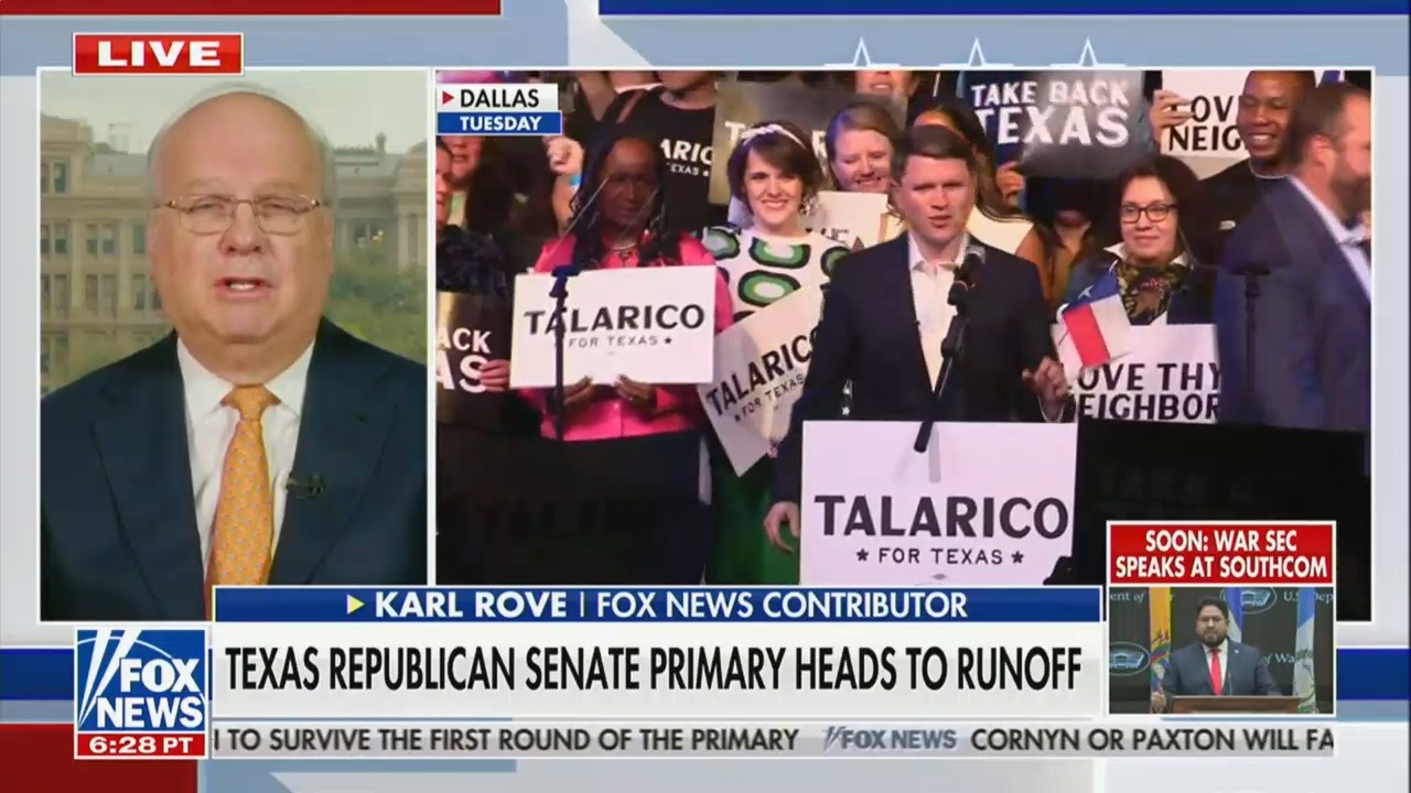 Karl Rove Declares Democrat James Talarico Could Pull Off Wild Upset in Texas