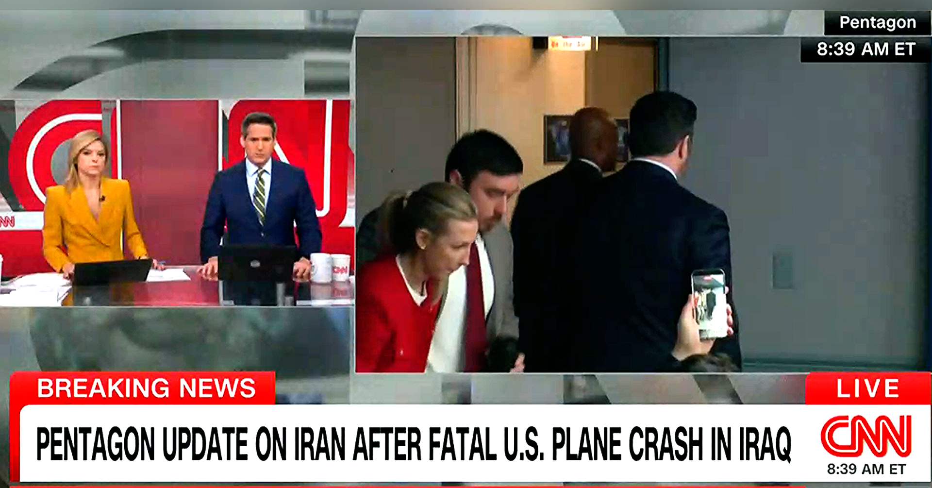WATCH: CNN Studio Reacts to Hegseth&rsquo;s Attack on Network in Fiery Presser