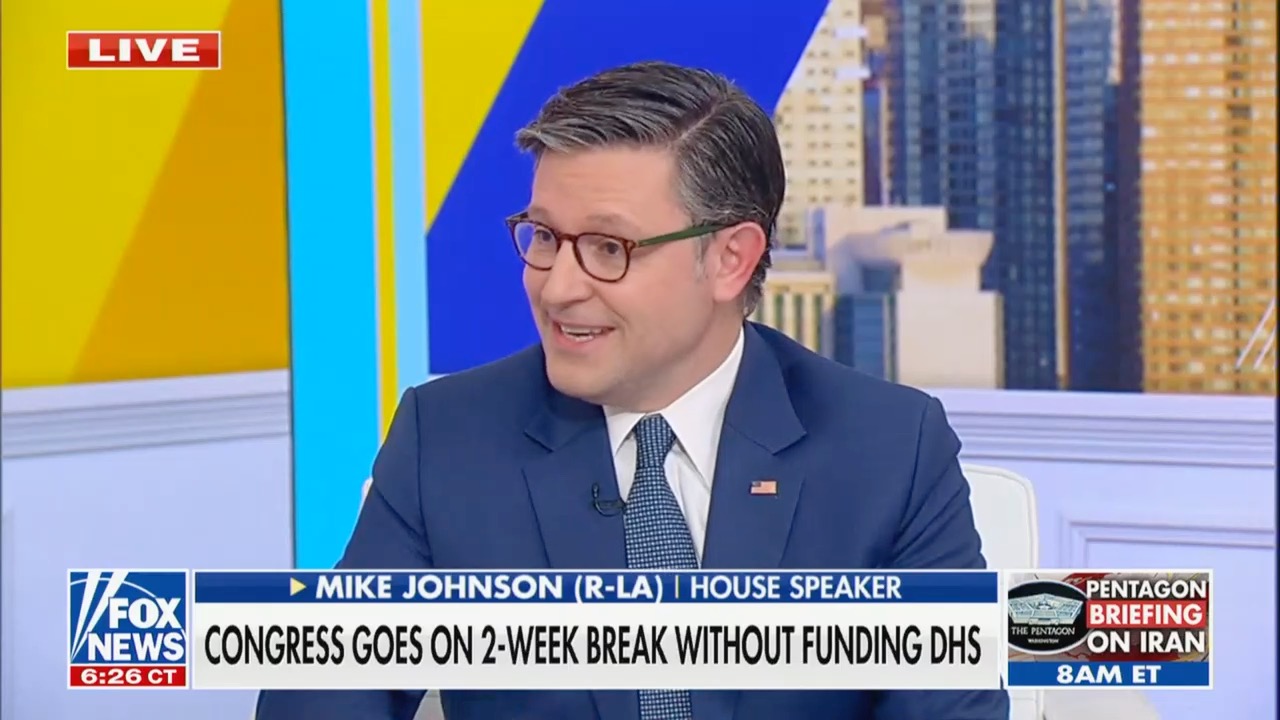 Speaker Mike Johnson Blames Senate for Ongoing DHS Shutdown: They Need to Do Their Job and Help Us'