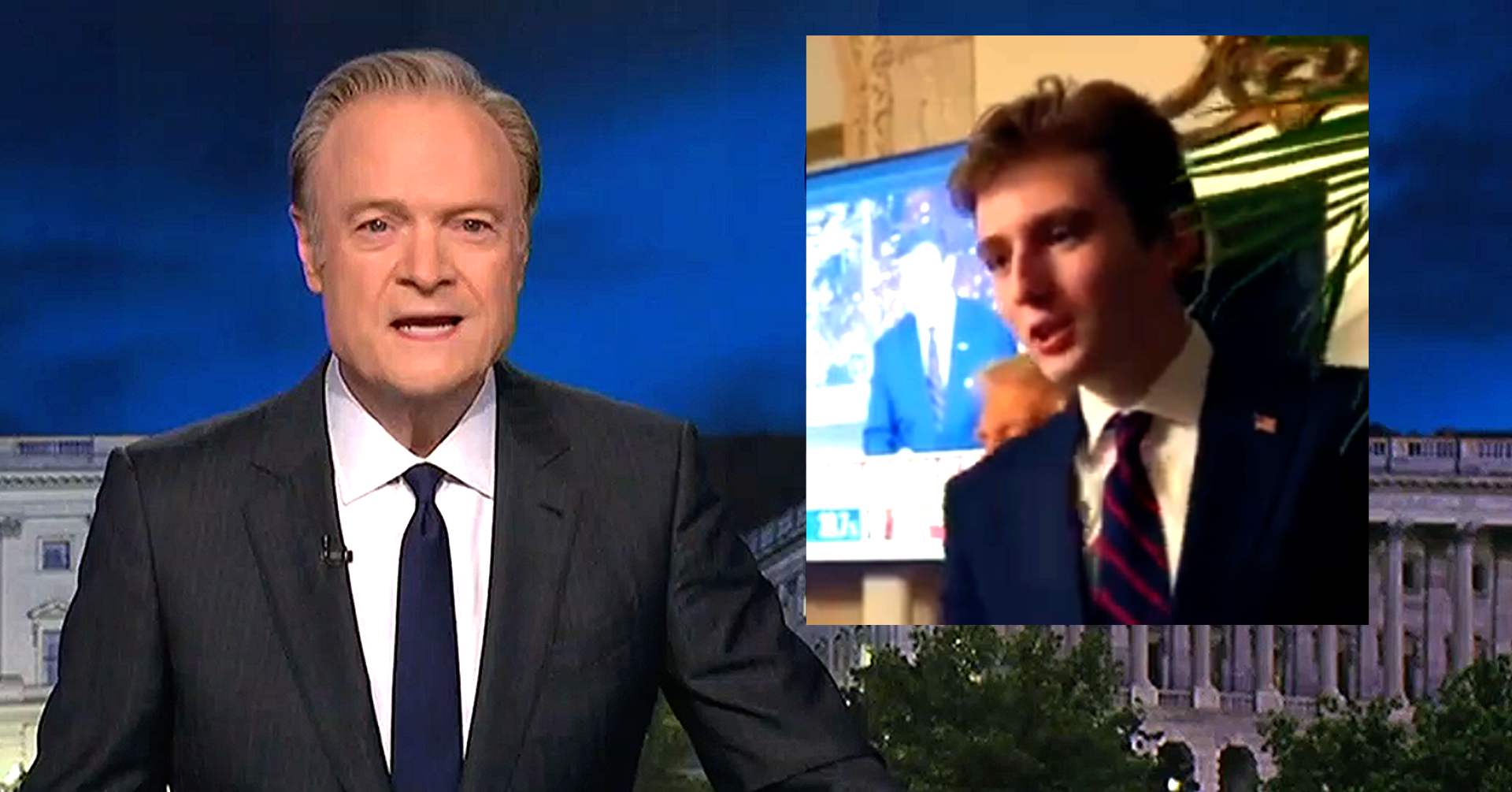 MS NOW's Lawrence O'Donnell Invokes Barron Trump in Rant on War Dead  And Trump Kids Not Serving