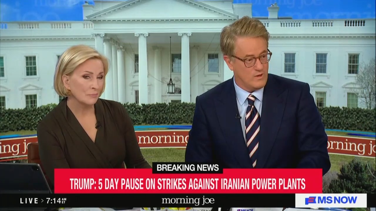Joe Scarborough Warns Trump's Apparent Step Back From the Brink' Might Be Wider Play: Time for Iran to Duck?'
