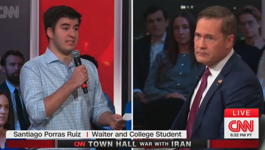 New York Waiter Asks Trump's U.N. Ambassador, How Is a War Helping Me in Any Way?'